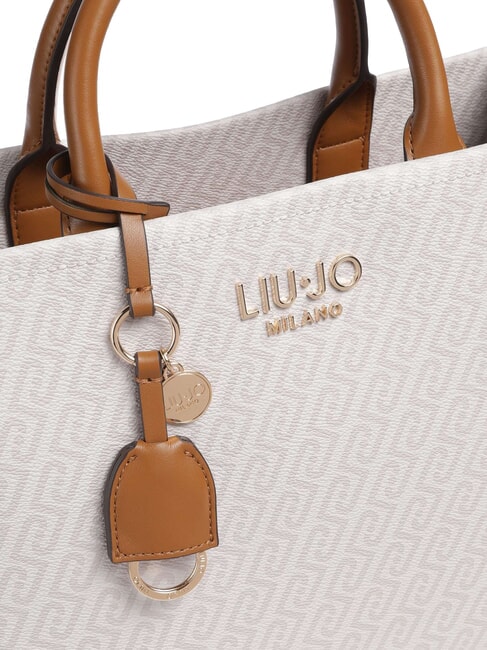 RIDHI Sac &agrave; main avec bandouli&egrave;re s&eacute;quoia naturel/rouge - Sacs pour Femme