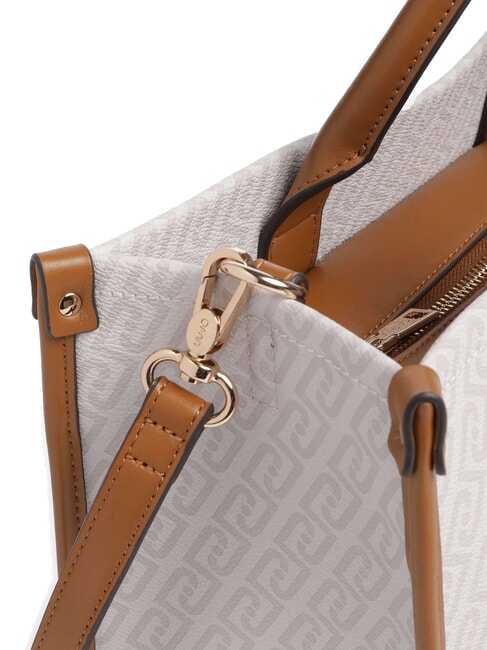 RIDHI Sac &agrave; main avec bandouli&egrave;re s&eacute;quoia naturel/rouge - Sacs pour Femme