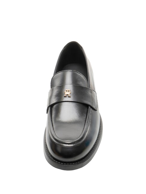 PARTY mocassins en cuir noir - Chaussures Femme