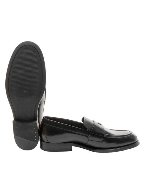 PARTY mocassins en cuir noir - Chaussures Femme