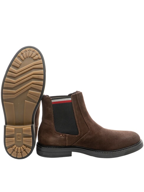 HILFIGER OUTDOOR bottines en daim brun - Chaussures Homme