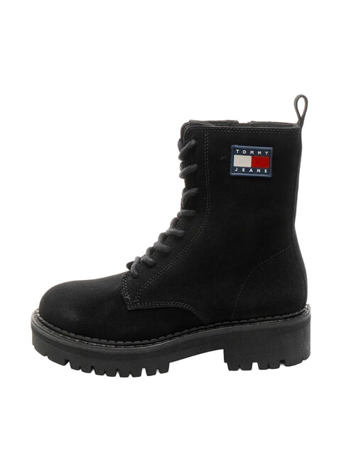 TJW amphibiens de cuir noir - Chaussures Femme