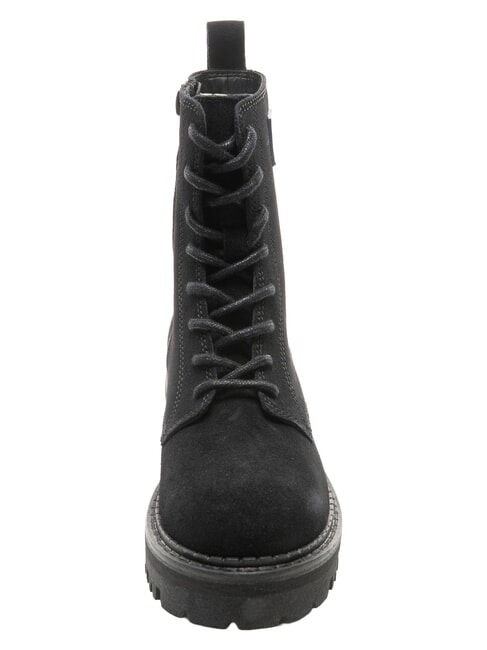 TJW amphibiens de cuir noir - Chaussures Femme