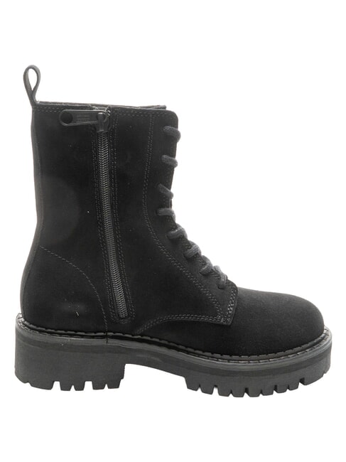 TJW amphibiens de cuir noir - Chaussures Femme