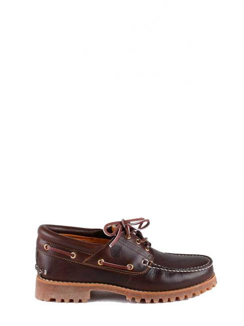AUTHENTICS 3 EYE Chaussures bateau en cuir brun - Chaussures Homme