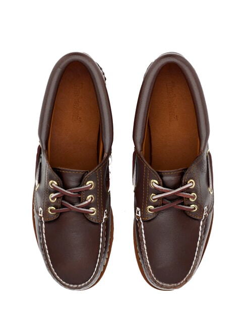 AUTHENTIC BOAT chaussures en cuir brun - Chaussures Femme