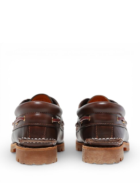 AUTHENTIC BOAT chaussures en cuir brun - Chaussures Femme