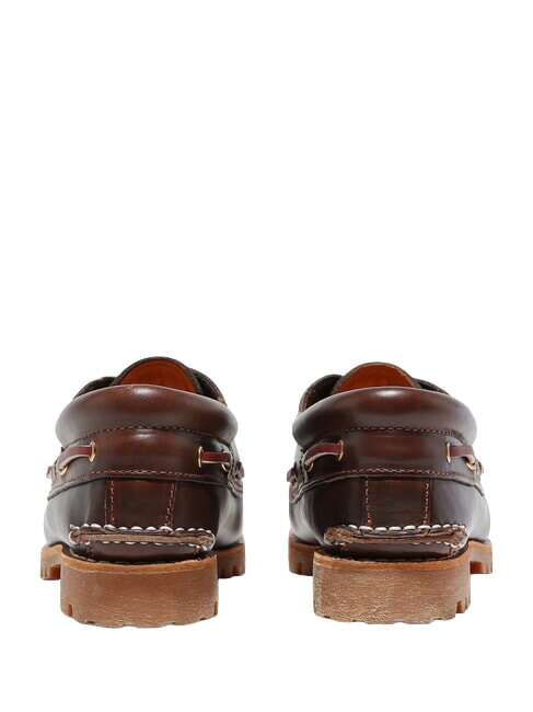 AUTHENTIC BOAT chaussures en cuir brun - Chaussures Femme