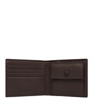 CALVIN KLEIN FOIL EMBOSSED Portefeuille en cuir pour homme ck brun fonc&eacute; - Portefeuilles Homme - 2