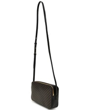 CALVIN KLEIN COATED EMBLEM Mini sac bandouli&egrave;re aop noir - Sacs pour Femme - 3
