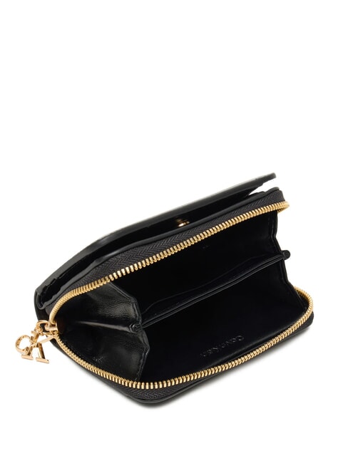 HARDWARE MONOGRAM portefeuille en cuir sur noir - Portefeuilles Femme