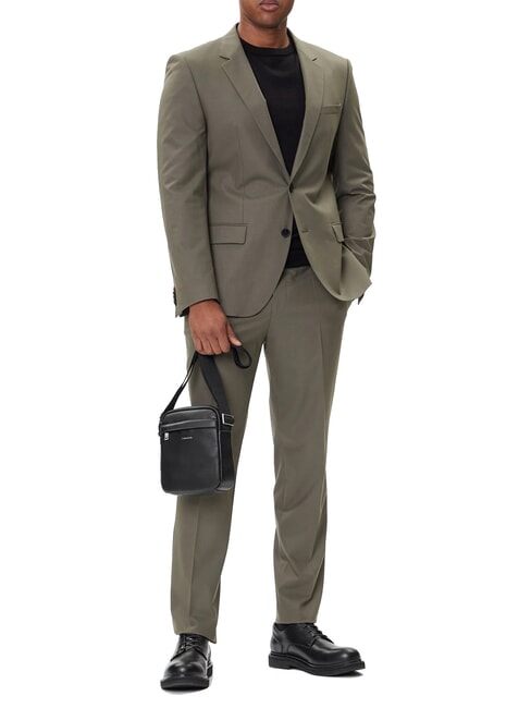 RAISED LOGO sac bandouli&egrave;re sur noir - Sacs en Bandouli&egrave;res pour Homme