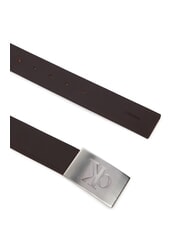 CALVIN KLEIN CK HARDWARE Ceinture en cuir pour homme ck brun fonc&eacute; - Ceintures - 2