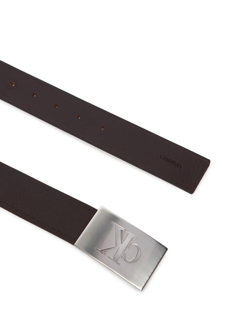 CK HARDWARE Ceinture en cuir pour homme ck brun fonc&eacute; - Ceintures