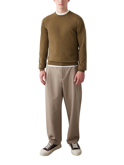 ORIGINALS EXPLORING Pull en coton &agrave; col rond soldat - Pulls pour hommes