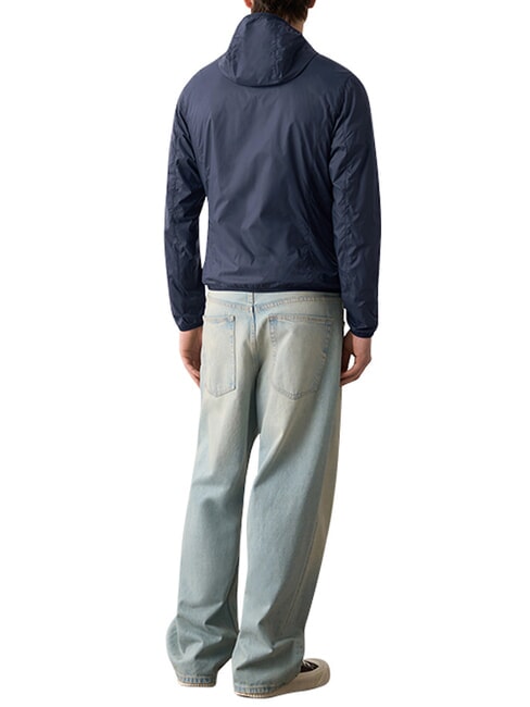 ORIGINALS REPUNK Coupe-vent r&eacute;versible bleu marine botanique - Doudounes homme