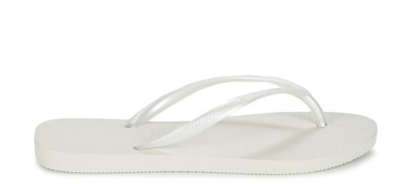 Tongs HAVAINAS SLIM blanc - Chaussures Femme
