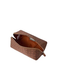 COCCINELLE NYLON SMALL MONOGRAM Beaut&eacute; bru / moro - Trousses - 3