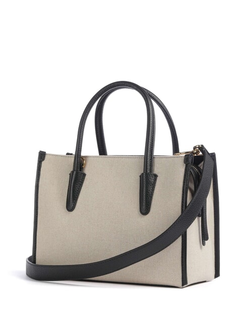 MYRTHA26 CANVAS Sac &agrave; main avec bandouli&egrave;re naturel / noir - Sacs pour Femme