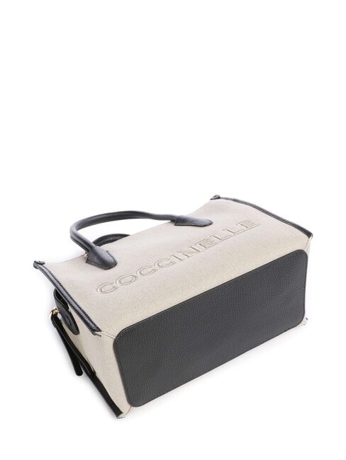 MYRTHA26 CANVAS Sac &agrave; main avec bandouli&egrave;re naturel / noir - Sacs pour Femme