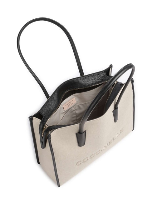 MYRTHA26 CANVAS  naturel / noir - Sacs pour Femme