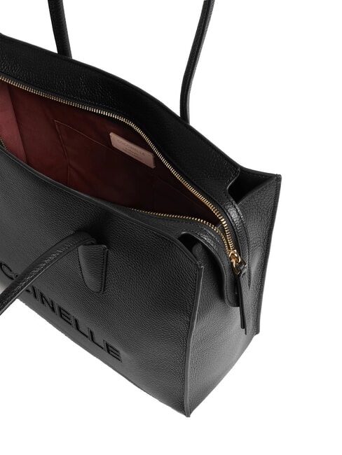 MYRTHA26 Sac bandouli&egrave;re en cuir Noir - Sacs pour Femme