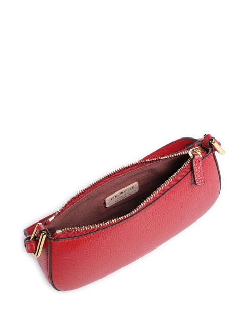 MERVEILLE Sac &agrave; bandouli&egrave;re en cuir textur&eacute; &eacute;carlate - Sacs pour Femme