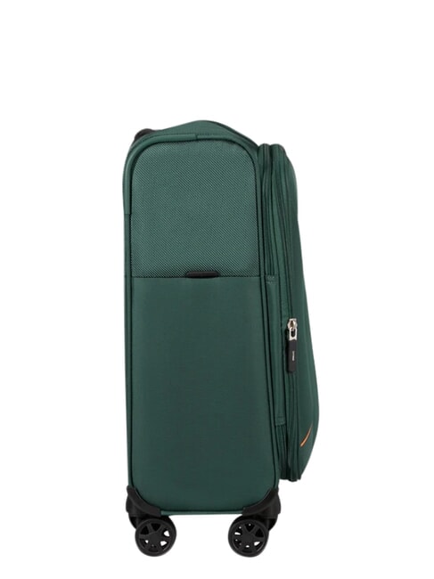 BASE BREEZE Valise &agrave; roulettes extensible pour bagages &agrave; main vert fonc&eacute; - Valises cabine