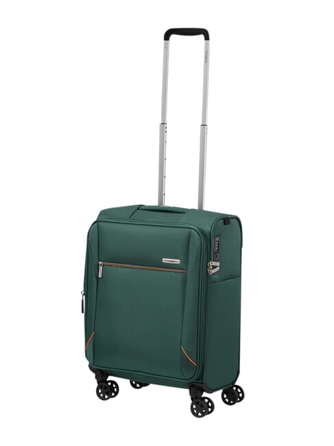 BASE BREEZE Valise &agrave; roulettes extensible pour bagages &agrave; main vert fonc&eacute; - Valises cabine
