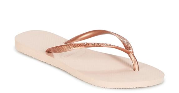 Tongs HAVAINAS SLIM ballet rose - Chaussures Femme