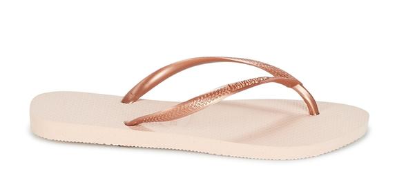 Tongs HAVAINAS SLIM ballet rose - Chaussures Femme