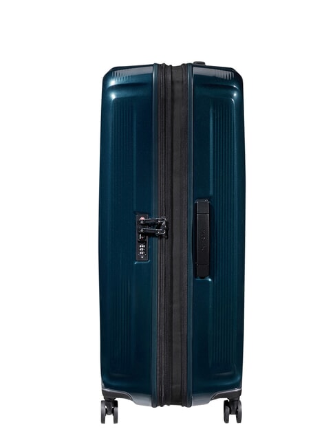 NUON Chariot extra large et extensible bleu fonc&eacute; m&eacute;tallique - Valises Rigides