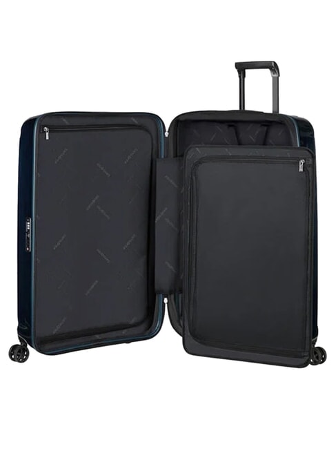 NUON Chariot extra large et extensible bleu fonc&eacute; m&eacute;tallique - Valises Rigides
