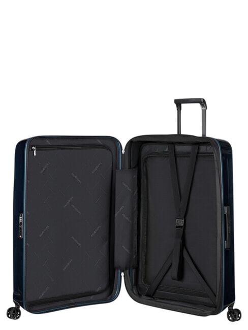 NUON Chariot extensible moyen bleu fonc&eacute; m&eacute;tallique - Valises Rigides