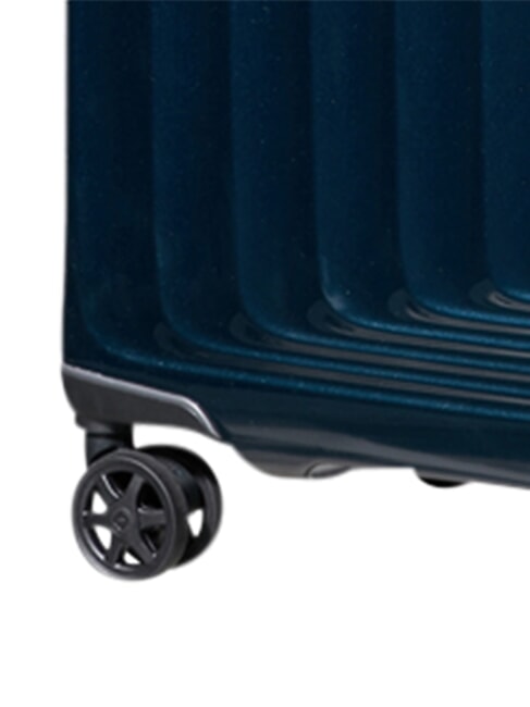 NUON Chariot extensible moyen bleu fonc&eacute; m&eacute;tallique - Valises Rigides