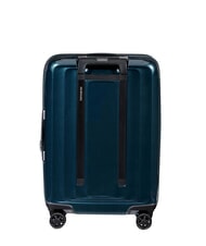 SAMSONITE NUON Valise &agrave; roulettes extensible pour bagages &agrave; main bleu fonc&eacute; m&eacute;tallique - Valises cabine - 3