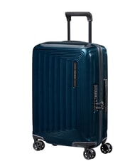 SAMSONITE NUON Valise &agrave; roulettes extensible pour bagages &agrave; main bleu fonc&eacute; m&eacute;tallique - Valises cabine - 6