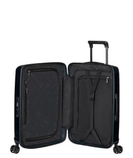 SAMSONITE NUON Valise &agrave; roulettes extensible pour bagages &agrave; main bleu fonc&eacute; m&eacute;tallique - Valises cabine - 2