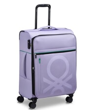 BENETTON By DELSEY COLOR BLOCK Chariot moyen, extensible lavande - Valises Semi-rigides - 3