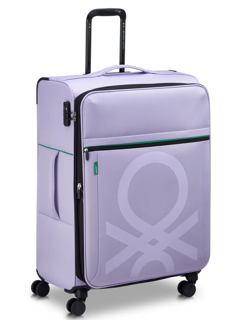 COLOR BLOCK Grand chariot extensible lavande - Valises Semi-rigides