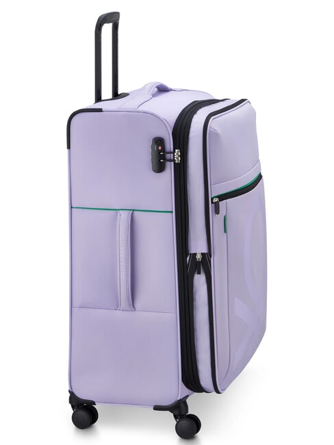 COLOR BLOCK Grand chariot extensible lavande - Valises Semi-rigides