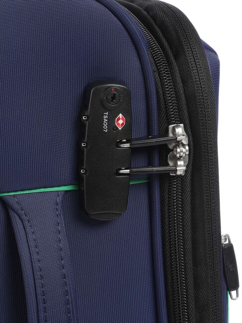 COLOR BLOCK valise cabine extensible bleu - Valises cabine