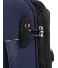 BENETTON By DELSEY COLOR BLOCK valise cabine extensible bleu - Valises cabine - 4