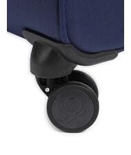 BENETTON By DELSEY COLOR BLOCK valise cabine extensible bleu - Valises cabine - 6