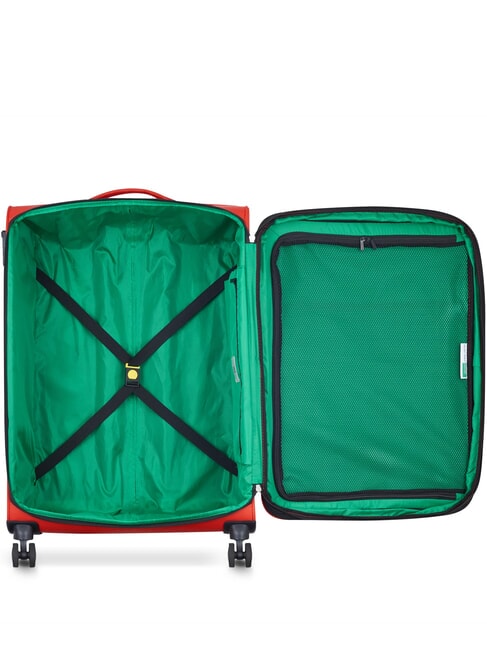 COLOR BLOCK Grand chariot extensible ROUGE - Valises Semi-rigides