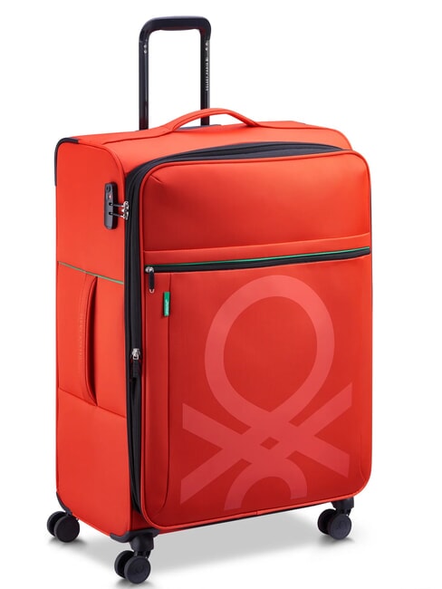 COLOR BLOCK Grand chariot extensible ROUGE - Valises Semi-rigides