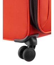 BENETTON By DELSEY COLOR BLOCK Grand chariot extensible ROUGE - Valises Semi-rigides - 6