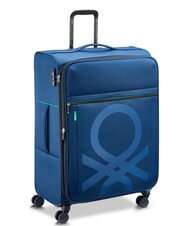 BENETTON COLOR BLOCK Grand chariot extensible bleu - Valises Semi-rigides - 3
