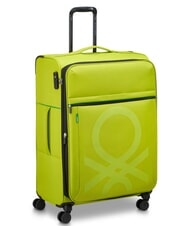 BENETTON COLOR BLOCK Grand chariot extensible eau verte - Valises Semi-rigides - 3