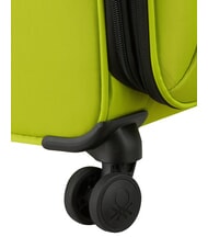 BENETTON COLOR BLOCK Grand chariot extensible eau verte - Valises Semi-rigides - 7